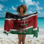 Kenya Madaraka Day Sarong Jomo Kenyatta With Map