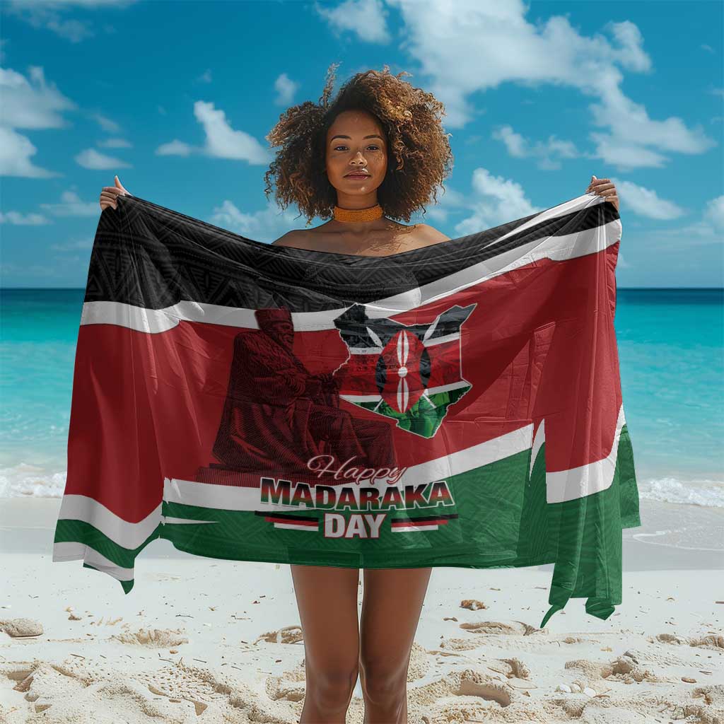 Kenya Madaraka Day Sarong Jomo Kenyatta With Map
