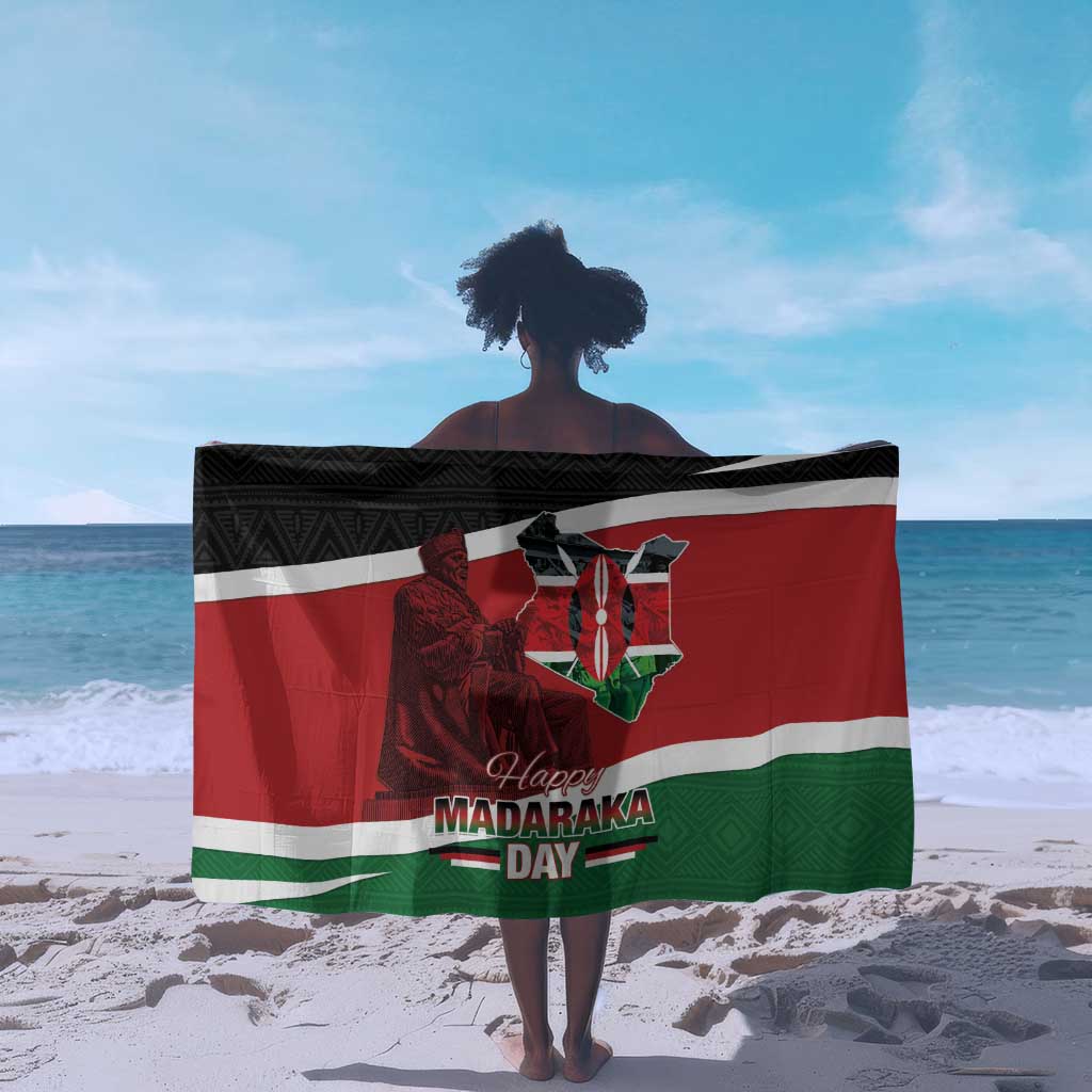Kenya Madaraka Day Sarong Jomo Kenyatta With Map