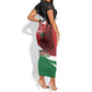 Kenya Madaraka Day Short Sleeve Bodycon Dress Jomo Kenyatta With Map LT15
