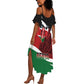 Kenya Madaraka Day Summer Maxi Dress Jomo Kenyatta With Map