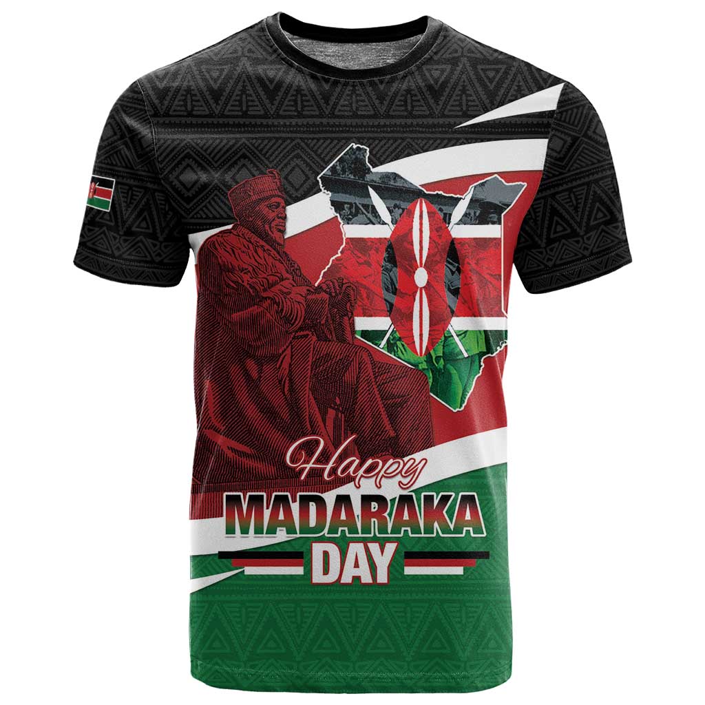 Kenya Madaraka Day T shirt Jomo Kenyatta With Map
