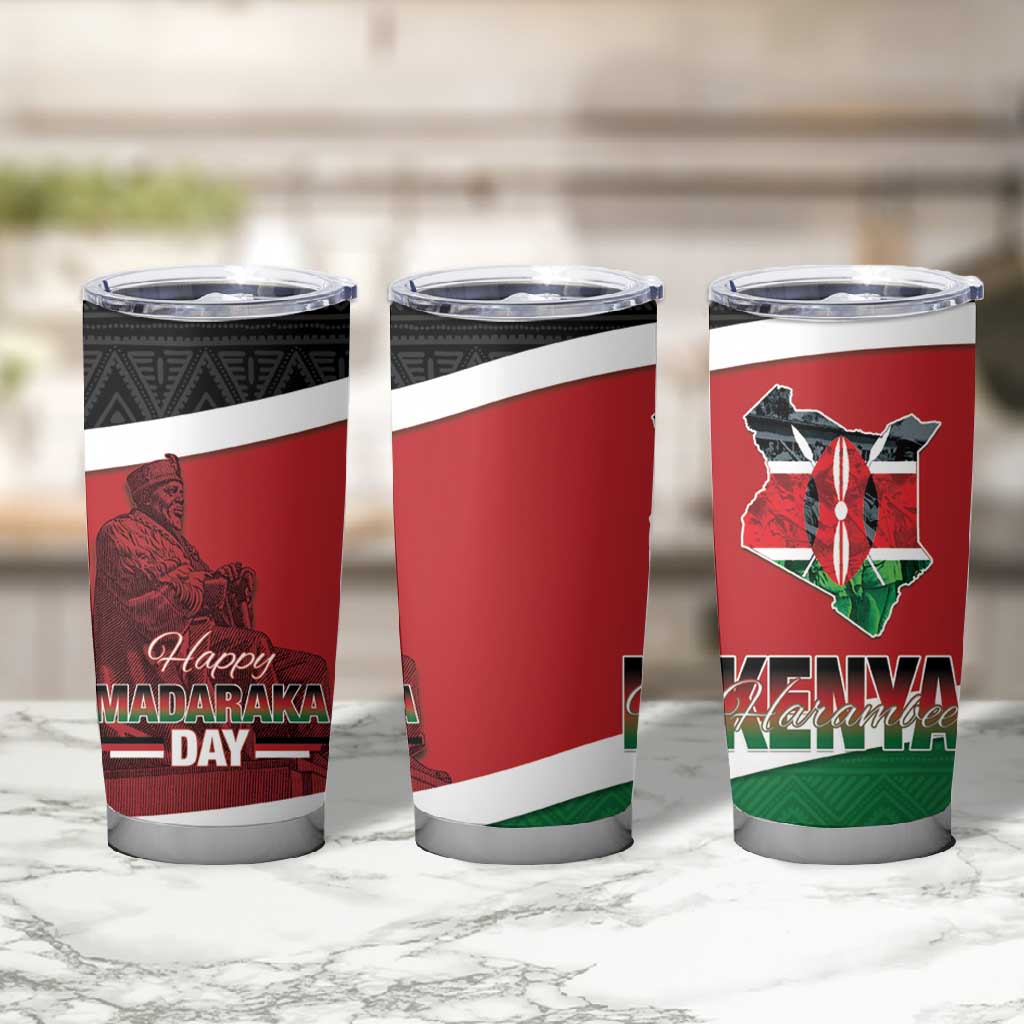 Kenya Madaraka Day Tumbler Cup Jomo Kenyatta With Map