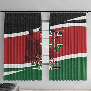 Kenya Madaraka Day Window Curtain Jomo Kenyatta With Map
