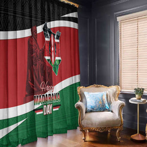 Kenya Madaraka Day Window Curtain Jomo Kenyatta With Map