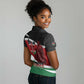 Kenya Madaraka Day Women Polo Shirt Jomo Kenyatta With Map