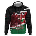 Kenya Madaraka Day Zip Hoodie Jomo Kenyatta With Map