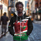 Kenya Madaraka Day Zip Hoodie Jomo Kenyatta With Map