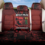Malcolm X By Any Means Necessary Back Car Seat Cover Retro Style