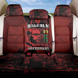 Malcolm X By Any Means Necessary Back Car Seat Cover Retro Style