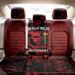 Malcolm X By Any Means Necessary Back Car Seat Cover Retro Style