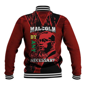 Malcolm X By Any Means Necessary Baseball Jacket Retro Style