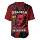 Malcolm X By Any Means Necessary Baseball Jersey Retro Style