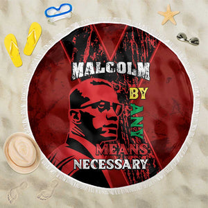 Malcolm X By Any Means Necessary Beach Blanket Retro Style