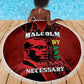 Malcolm X By Any Means Necessary Beach Blanket Retro Style