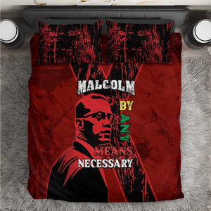 Malcolm X By Any Means Necessary Bedding Set Retro Style