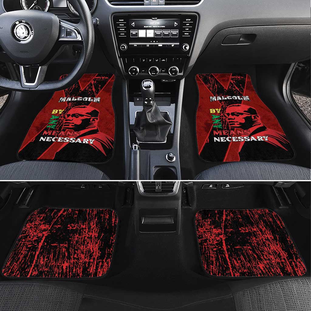 Malcolm X By Any Means Necessary Car Mats Retro Style