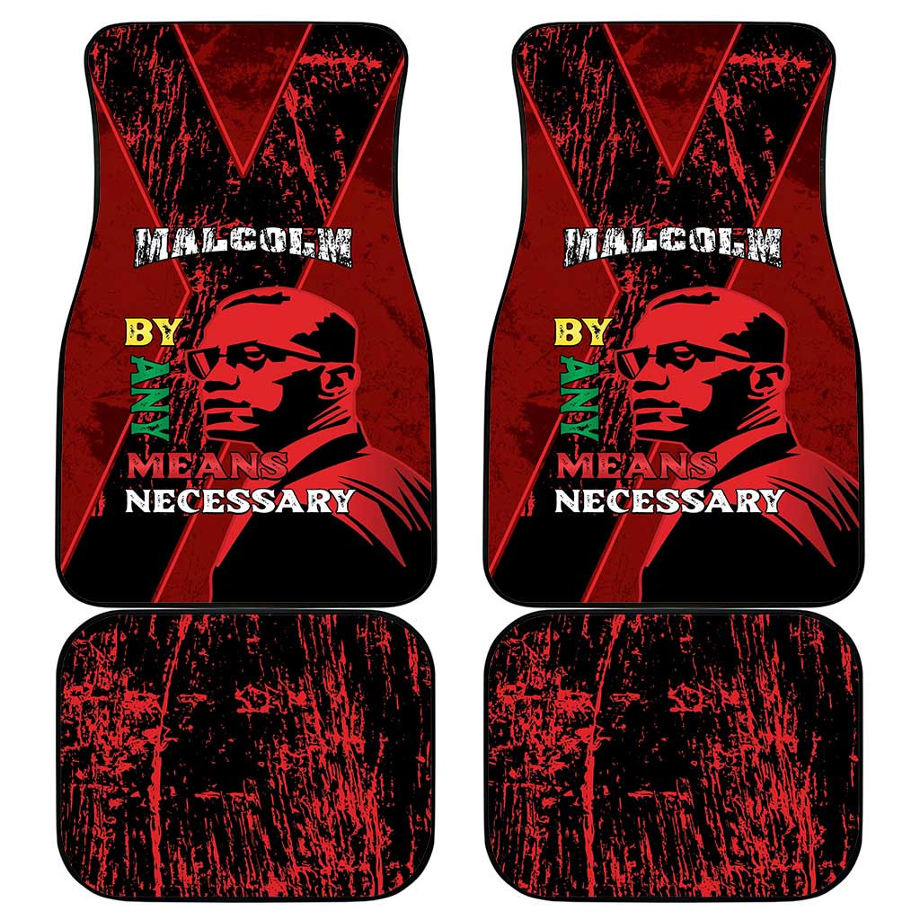 Malcolm X By Any Means Necessary Car Mats Retro Style