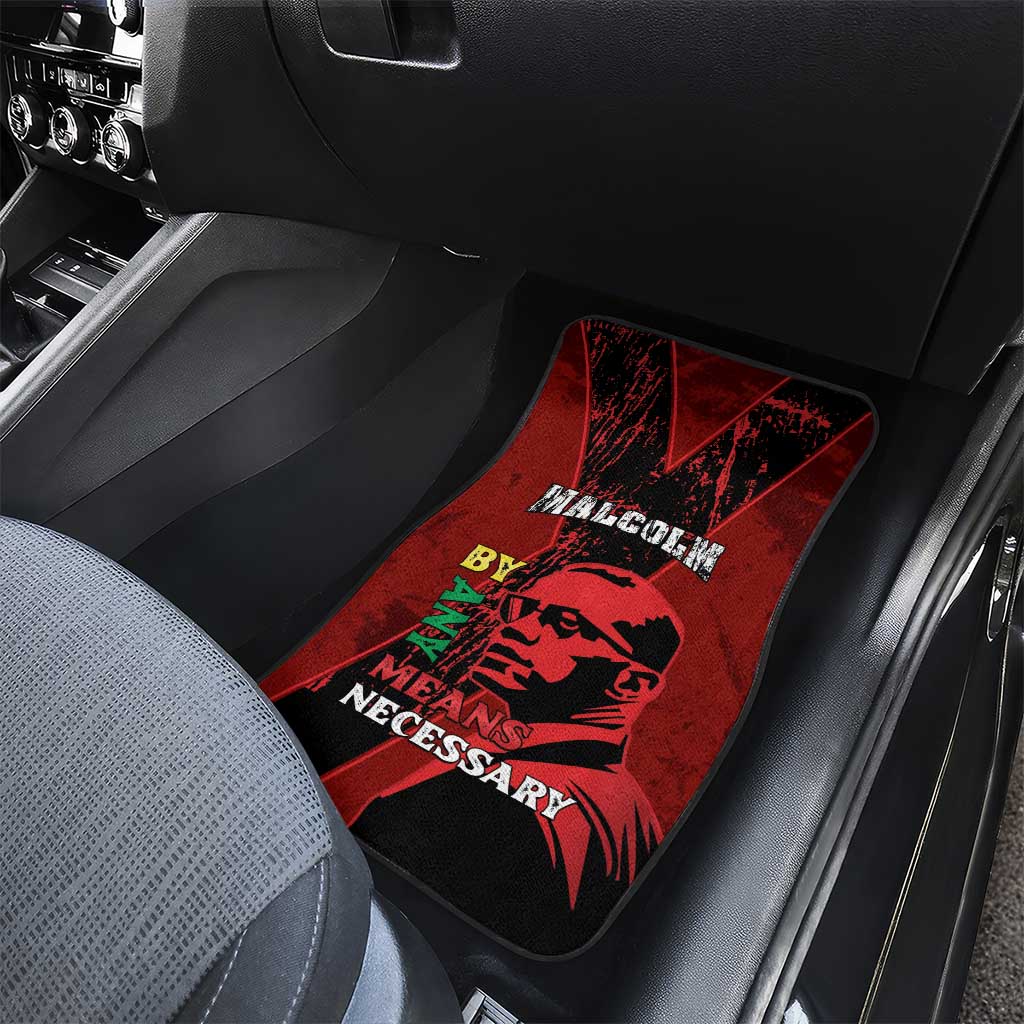 Malcolm X By Any Means Necessary Car Mats Retro Style