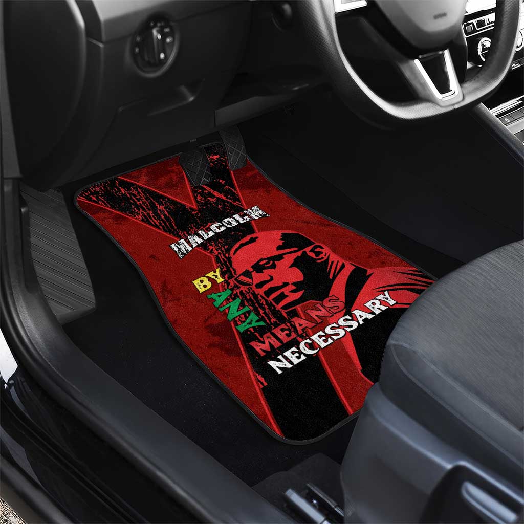 Malcolm X By Any Means Necessary Car Mats Retro Style