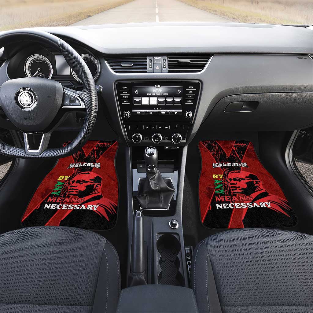 Malcolm X By Any Means Necessary Car Mats Retro Style