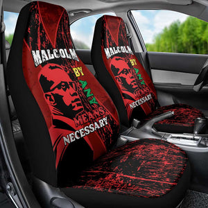 Malcolm X By Any Means Necessary Car Seat Cover Retro Style