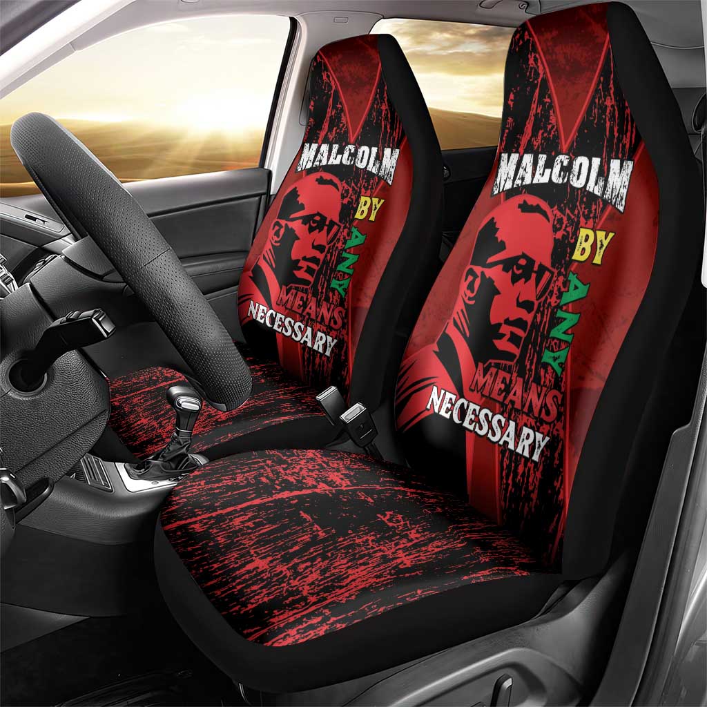 Malcolm X By Any Means Necessary Car Seat Cover Retro Style
