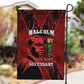 Malcolm X By Any Means Necessary Garden Flag Retro Style