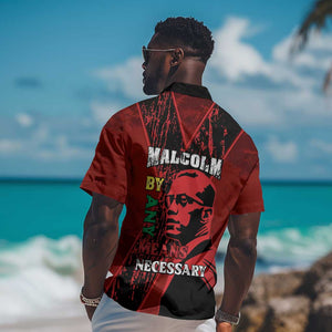Malcolm X By Any Means Necessary Hawaiian Shirt Retro Style