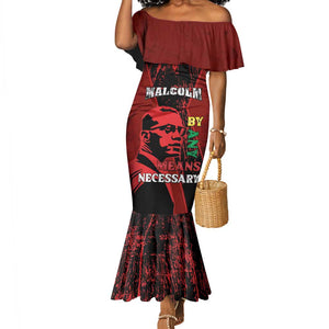 Malcolm X By Any Means Necessary Mermaid Dress Retro Style