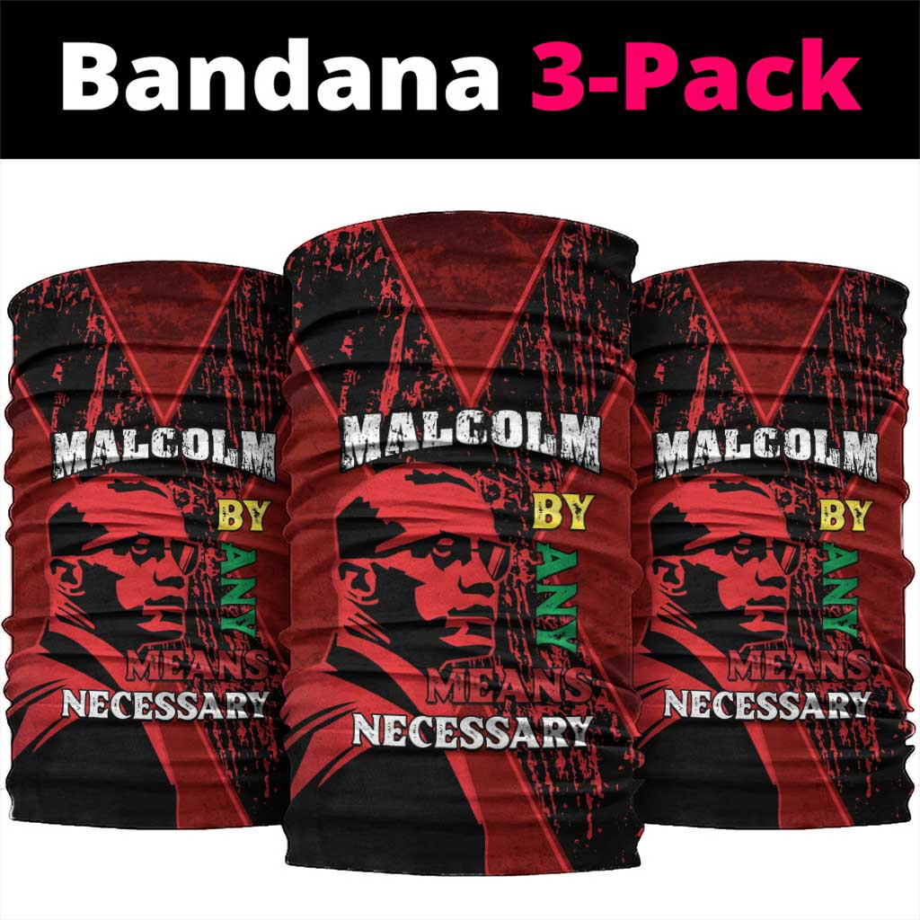 Malcolm X By Any Means Necessary Neck Gaiter Retro Style LT15