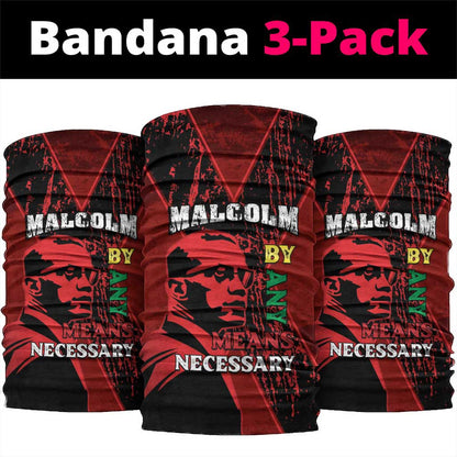 Malcolm X By Any Means Necessary Neck Gaiter Retro Style LT15
