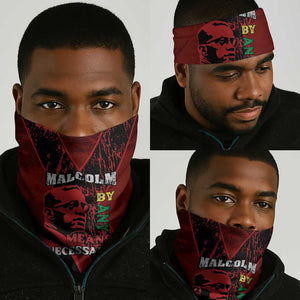Malcolm X By Any Means Necessary Neck Gaiter Retro Style LT15