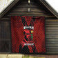 Malcolm X By Any Means Necessary Quilt Retro Style