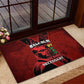 Malcolm X By Any Means Necessary Rubber Doormat Retro Style