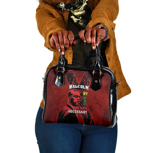 Malcolm X By Any Means Necessary Shoulder Handbag Retro Style