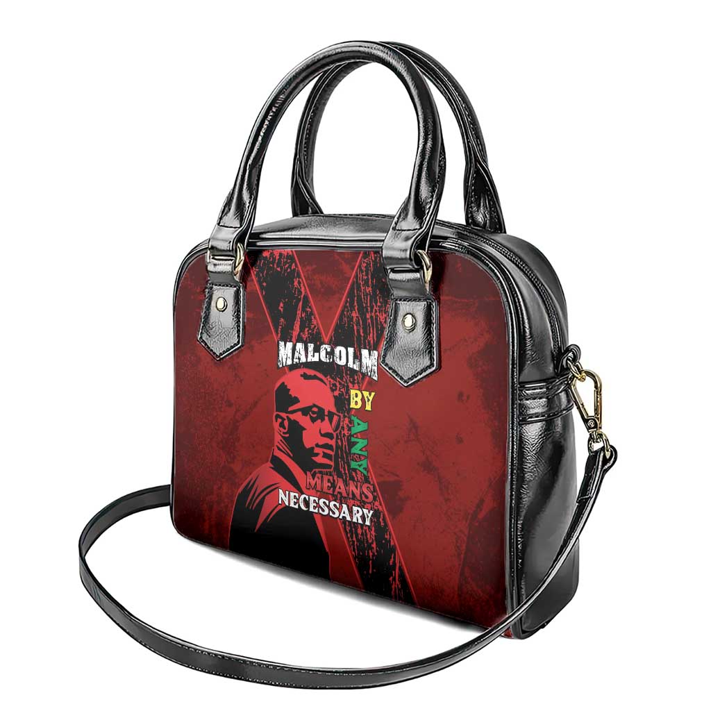 Malcolm X By Any Means Necessary Shoulder Handbag Retro Style