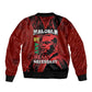 Malcolm X By Any Means Necessary Sleeve Zip Bomber Jacket Retro Style