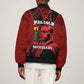 Malcolm X By Any Means Necessary Sleeve Zip Bomber Jacket Retro Style