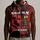 Malcolm X By Any Means Necessary Sleeveless Zip Hoodie Retro Style - African Pride