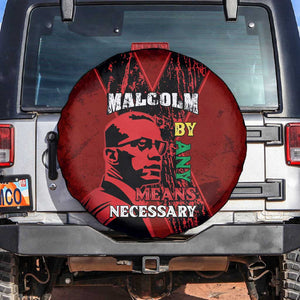 Malcolm X By Any Means Necessary Spare Tire Cover Retro Style