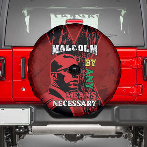 Malcolm X By Any Means Necessary Spare Tire Cover Retro Style