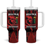 Malcolm X By Any Means Necessary Tumbler With Handle Retro Style