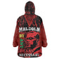 Malcolm X By Any Means Necessary Wearable Blanket Hoodie Retro Style