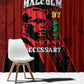 Malcolm X By Any Means Necessary Window Curtain Retro Style