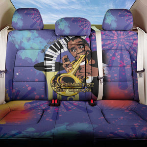 Satchmofest What a Wonderful World Back Car Seat Cover King Of Jazz SummerFest - African Pride