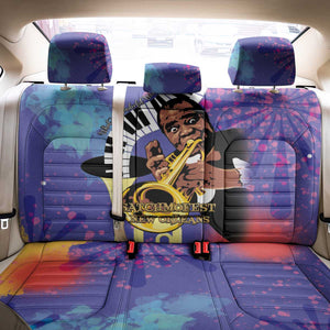 Satchmofest What a Wonderful World Back Car Seat Cover King Of Jazz SummerFest - African Pride