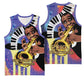 Satchmofest What a Wonderful World Basketball Jersey King Of Jazz SummerFest - African Pride
