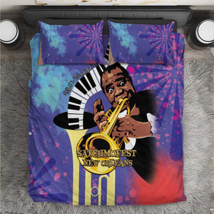 Satchmofest What a Wonderful World Bedding Set King Of Jazz SummerFest - African Pride