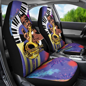Satchmofest What a Wonderful World Car Seat Cover King Of Jazz SummerFest - African Pride